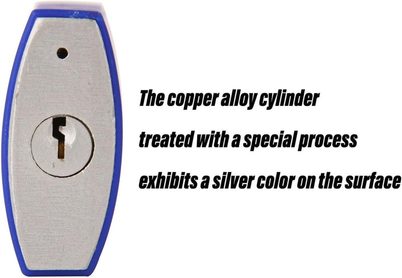 SEPOX ® Large Outdoor Padlock, Heavy Duty 50mm 2" All-Weather Keyed Padlock - Solid Steel Body with 2pcs Keys, Waterproof Blue Cover, Ideal for Gates, Fences, Chain, Gym Lockers, Toolboxes & Sheds - Image 3